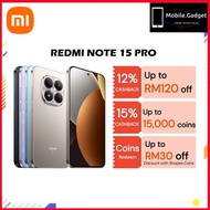 Redmi Note 15 Pro Plus 5G / 15 Pro 5G | 12+512GB / 8+512GB Smartphone