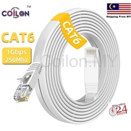 1M 50M Premium Quality CAT6 RJ45 Flat Ethernet Network Internet Cable High speed 250MHz 1000Mbps