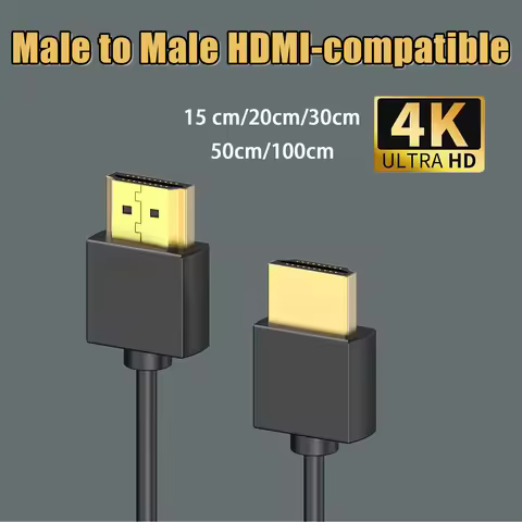 4K@60Hz For HDMI Male to Male Cable High Speed 2.0 Cable Gold-Plated Connectors Cable HDR 3D 2160P 1