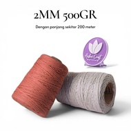 KATUN Premium Color Macrame CottonTALI, Soft, Unplugged, 2mm, 3mm, 4mm, 500g, 3 Ply