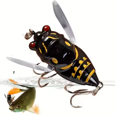1PC Cicada Fishing Bait 2024 New 3d Holographic Eye Fishing Hard Bait Cicada Fishing Bait Biomimetic