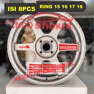 Rays TE 37 RACING VOLK STICKER RAYS RACING VOLK STICKER INTENRING TE37 SL RING 15 16 17 18 8PCS