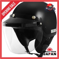 SANADA MACH AJ-30 Motorcycle Helmet for Bikes Under 125cc - Available in White and Black, Sizes Free