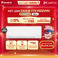 [MIỄN PHÍ LẮP ĐẶT 1TR5] MỚI 2025 - Máy Lạnh Daikin Inverter 1 chiều FTKY50ZVMV- 2HP (18000BTU)