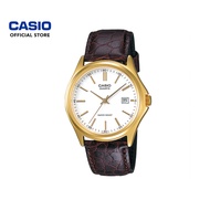 Casio General MTP-1183Q-7A Dark Brown Genuine Leather Band Men Watch