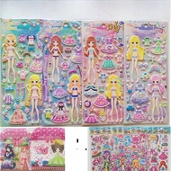 Princess Dress-Up Sticker Doll Clothing Collection Book Bé Gái Sticker Book Ye Luo Barbie Childrens
