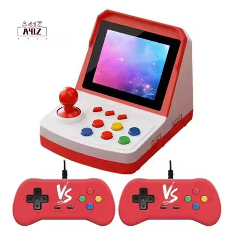 A41Z-A6PLUS Retro Mini Arcade Video Game Console 1000+ Games 3.2Inch Screen Built In Joystick Suppor