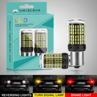 YiRui 2pcs 144smd LED Bulbs Reverse Turn Signal Light BA15S P21W BAU15S PY21W 7440 W21W 1157 BAY15D 
