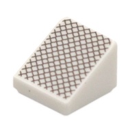 COOLPON | This Is Lego®LEGO®Genuine Parts White Printed Small Plaid Slope 30 1x1x2/3 54200pb146
