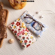 ONLYGOODS Glasses Box, Portable PU Leather Glasses Bag, Cute Storege  Cartoon Printed Eyewear Protec