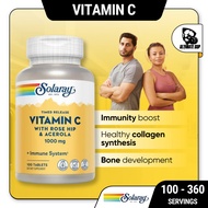 Solaray, Timed Release, Vitamin C, Rosehip, Stearic Acid, Contains Silica, 1000 mg, 250 Tablets