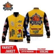 NY-New york PREMIUM BASKETBALL JACKET MLB NBA ALLSTAR YELLOW JACKET/