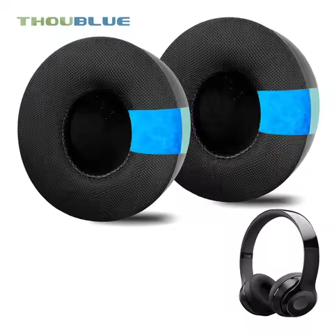 THOUBLUE Replacement Ear Pad for Beats Solo2 Solo3 Earphone Earpads Earmuffs Ear Cushion Headband