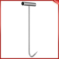 T-Handle Metal Manhole Cover Lifter Hook Multipurpose Manhole Lid Hook Convenient and Heavy Duty Gra