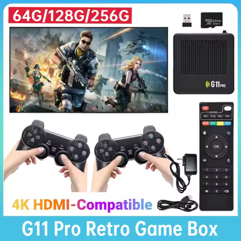 G11PRO Game Console 4K HD 2.4G Wireless Controllers Over 10000 Games 64G/128G/256G Emuelec4.3 System