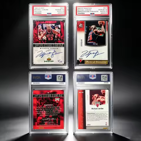 Collectible card Boys gift Michael Jordan NBA Chicago Bulls Basketball card Signature card Limited n
