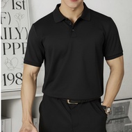 T-shirt Men's BlackPOLO T-shirt/ Men's BlackPOLO Adult Men's Polo Collar T-shirt/ Plain T-shirt POLO