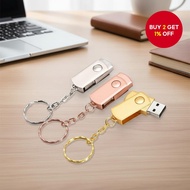 JASTER USB 2.0 Rotatable Metal Flash Drive 64GB to 128MB Portable Pendrive Cute Gift