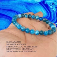 Natural Blue Apatite Stone Bracelet