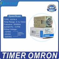 OMRON TIMER H3YN-4 14 PIN 12VDC/24VDC/220VAC. BEST QUALITY