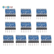 10Pcs 4 Channel IIC  Logic Level Converter Bi-Directional Module 3.3V to 5V Shifter for  (Pack of 10