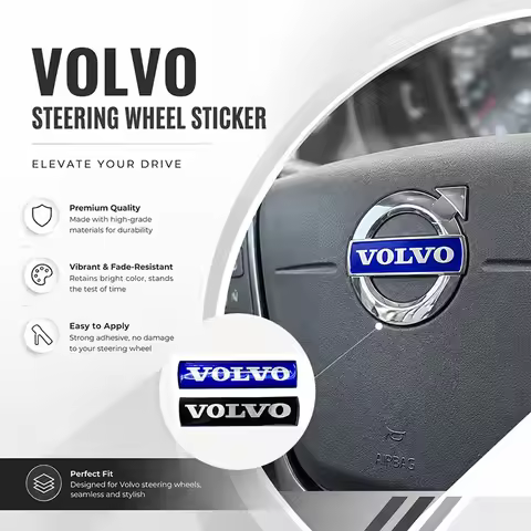 HH- Volvo XC60 S60 V40 V50 V60 S80 S40 C30 AWD C70 S40 S60 S80 S90 T6 V70 Car Steering Wheel Center 