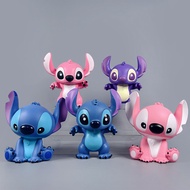 Hiasan hadiah patung Stitch, Strawberry Bear, Kuromi, Kitty, dan My Melody bersaiz besar yang sangat
