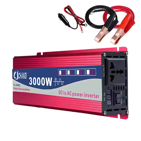 Pure Sine Wave Inverter 1600W 2200W 3000W DC12V To AC 220V Voltage Converter Power Car Micro Inverte