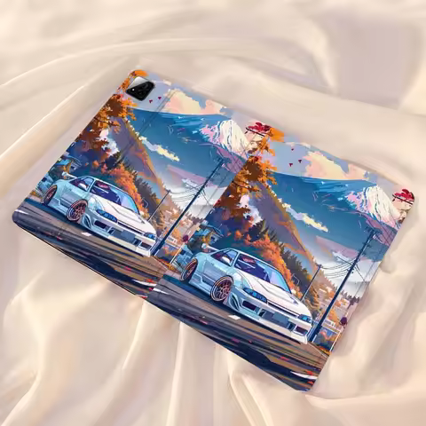 Anime car illustration Tablet Case For Xiaomi Redmi Mi Pad 4 5 6 7 8 K SE Mini Pro Plus Max 10.1 11.