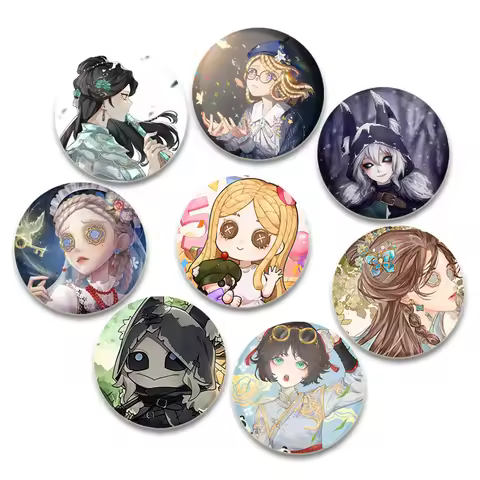 58mm Game Anime Identity V Pins Asymmetric Competitive Mobile Game Badge Breastpin for Backpack Clot