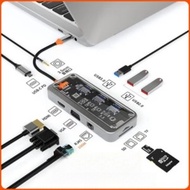 [ลดสุด 448฿] ZTEC Hub 8 in 1 USB-C 100W ข้อมูล+ต่อจอ4K+LAN พร้อมรับประกัน 1 ปี ส่งฟรี COD