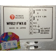 WRB21FWX-B Power Supply ETA-USA Dual Input 24V 1.7A 5V 1.8A In AC100-240V
