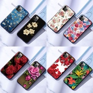 Samsung Galaxy J2 Pro J4 J6 J8 2018 Plus J4+ J6+ Soft Phone Case Cover Silicone Casing Rose Flower