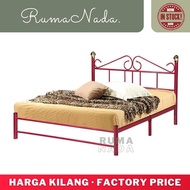 Queen Bed Metal Bed Frame / Double Bed/Bedroom Furniture / Katil Besi/Katil Queen/Katil double/Katil frame / Metal Bed / Bed Frame