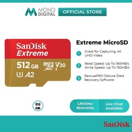 SanDisk Extreme Micro SD Memory Card Up To 190MB/S A2 Class 10 UHS-I V30 (U3) (32GB/64GB/128GB/256GB
