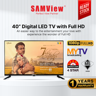 SAMView Digital LED TV FHD 1080P MYTV DVB-T2 Ready (40")