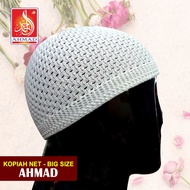 KOPIAH DEWASA WHITE/PUTIH BIG SIZE - STRETCHABLE FREE SIZE (20 inc - 22 1/2 inc)