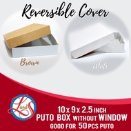 10x9x2.5 (15 pcs) Kakanin Box without Window / Puto Box , Kutsinta Box , Pitchi Pitchi Box