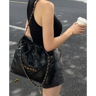 Chanel 24S Pearl Rivets 22bag Denim chanel Shoulder Messenger Bag chanel Garbage Bag jennie Same Sty