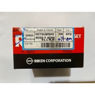Piston Ring MITSUBISHI 4D55-T 4D56 Oil 4mm 20503 L200 K14T Pajero Strada RIKEN Brand