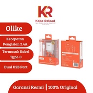 Type-C 2 Charger. Olike C201C Dual Port4A