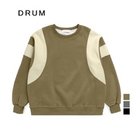 Cut & Sew Women Jumper- Army Green/Dark Grey/Black