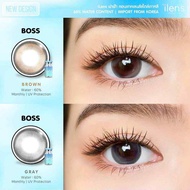🔥คอนแทคเลนส์❤️ขนาดกลาง❤️Boss ( ilens ) สี : Brown / Gray