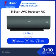 Haier 5 Star UVC Inverter AC 1.0hp HSU-10VXA22 UVC Sterilization WiFi Control Smart Clean 3+10 Years