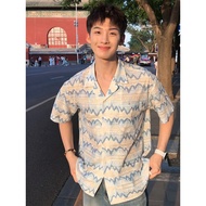 11.WOLF Dwave Shirt Short-Sleeved Korean For Men Collar/H287