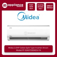 Midea 3HP Celest Split Type Inverter Aircon FP-53AST030KEIV-F4