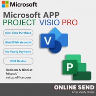 Bind Email Genuine Microsoft Visio Project 2024 Professional / Standard Lifetime License Original Pr