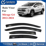 Rain Visor For Mitsubishi Mirage G4 2012-2024 Door Visor Rain Guard Window Visor 4 car window Rain V
