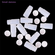 Small daisies 10X 10ml Plastic Reagent Bottles Medicine Sample Vials Liquid Holder Useful Tool New