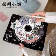 Y Discount+iPad Case CD One Circle Cat With Pen Slot Suitable For iPad Air7/6/5 Air4 11 10 9 8 7 6 P